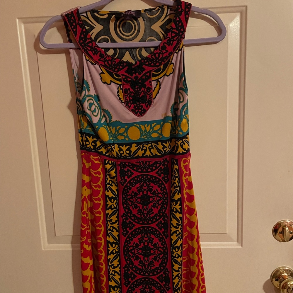 Hale Bob Silk Printed Dress Size Small